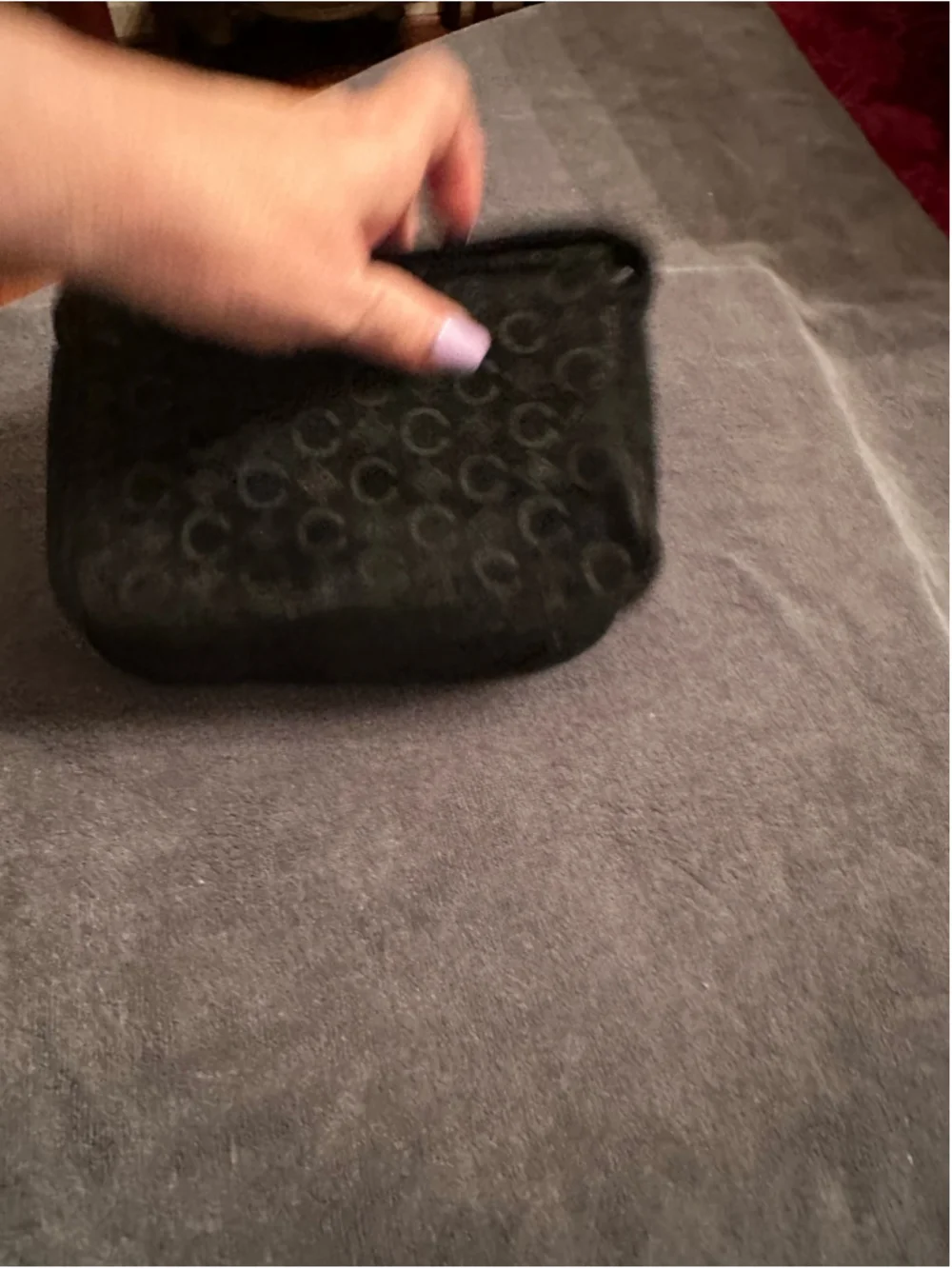 Celine Black Suede Mini Bag